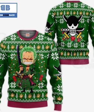 Zoro One Piece Anime Ugly Christmas Sweater