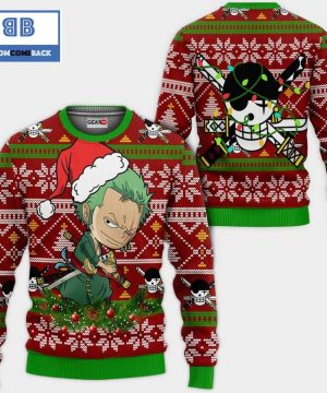 Zoro Santa Clau One Piece Anime Ugly Christmas Sweater