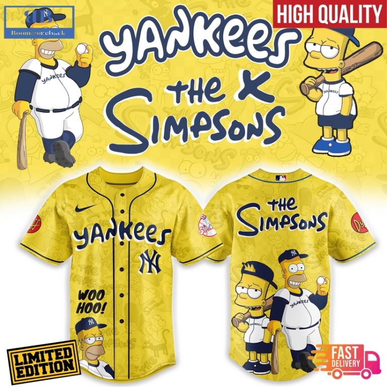 New York Yankees x The Simpsons Premium Baseball Jersey