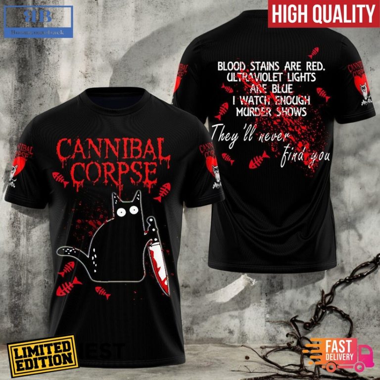 Cannibal Corpse They’ll Never Find You 3D T-Shirt