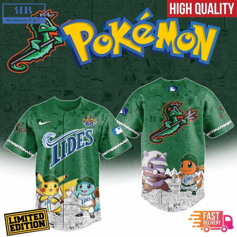 Norfolk Tides x Pokemon Go Baseball Jersey