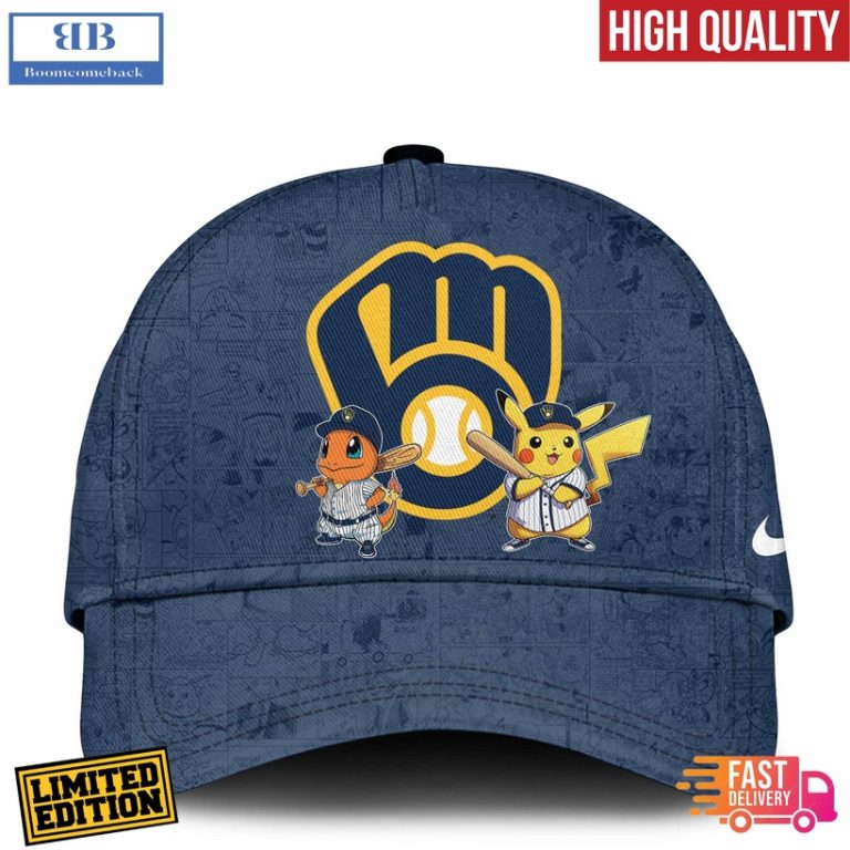 Milwaukee Brewers x Pokémon Go 3D Hoodie Jersey