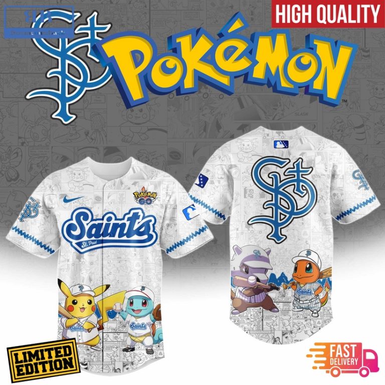 St. Paul Saints x Pokemon Go Baseball Jersey
