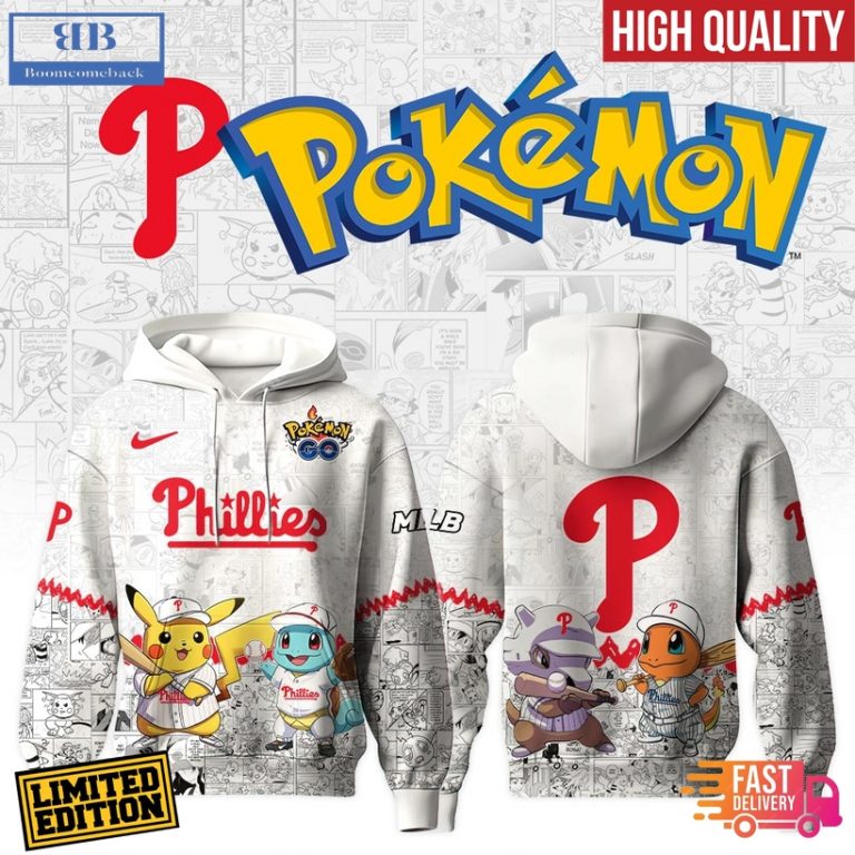Philadelphia Phillies x Pokémon Go 3D Hoodie Jersey