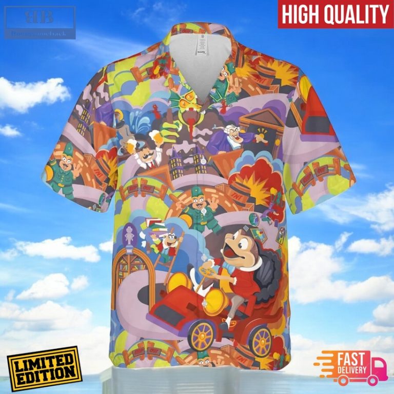 Mr Toad Wild Ride Short Sleeve Hawaiian Shirt