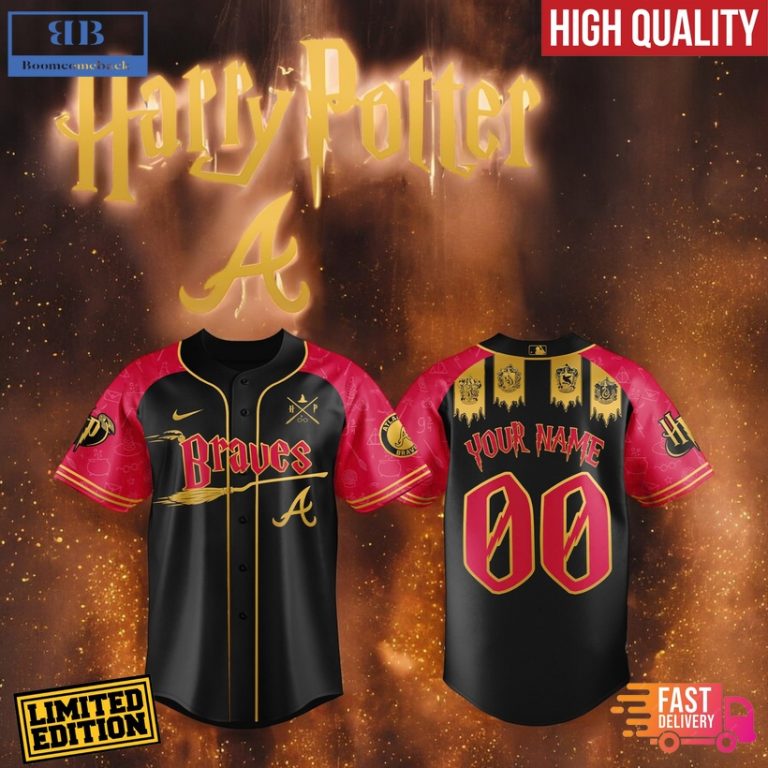 Personalized Atlanta Braves Harry Potter Baseball Jersey Shirt