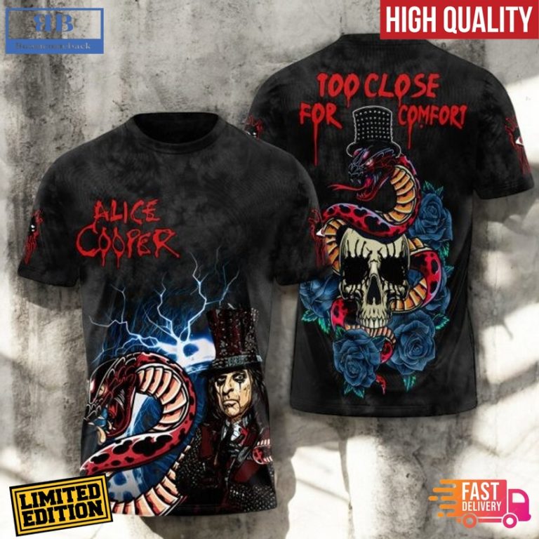 Alice Cooper Too Close For Comfort Tour 3D Shirt