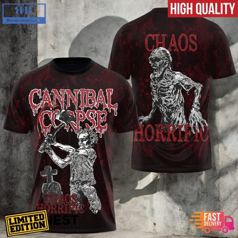 Cannibal Corpse Chaos Horrific 3D Hoodie T-Shirt