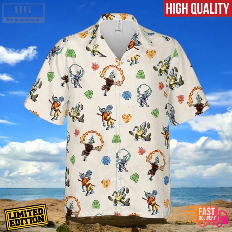 Water Earth Fire Air Bender Futurama Hawaiian Shirt
