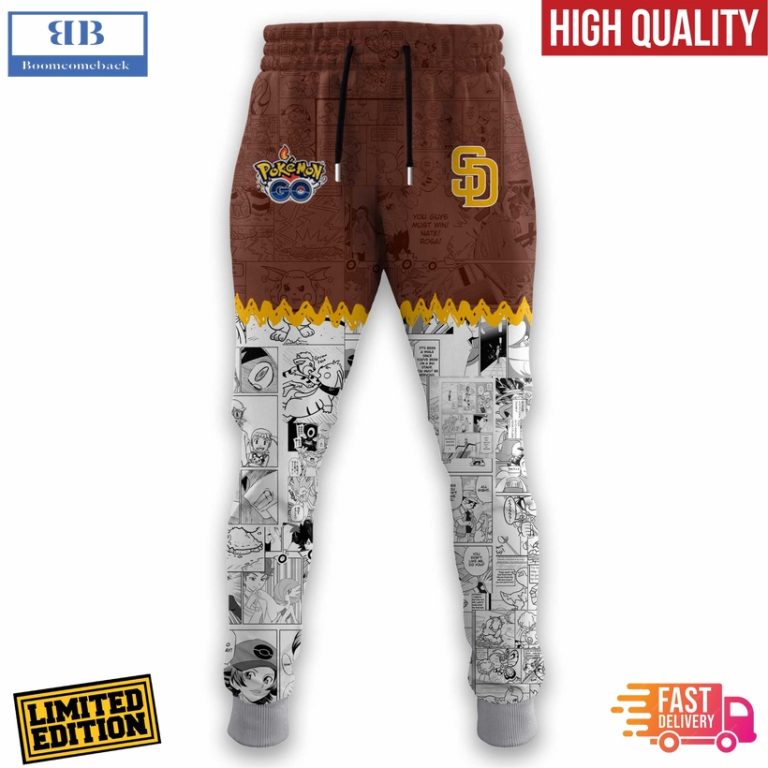San Diego Padres x Pokémon Go 3D Hoodie Jersey