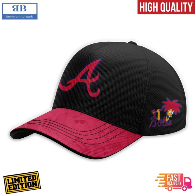 Atlanta Braves Mix The Simpsons Heritage Custom Baseball Jersey