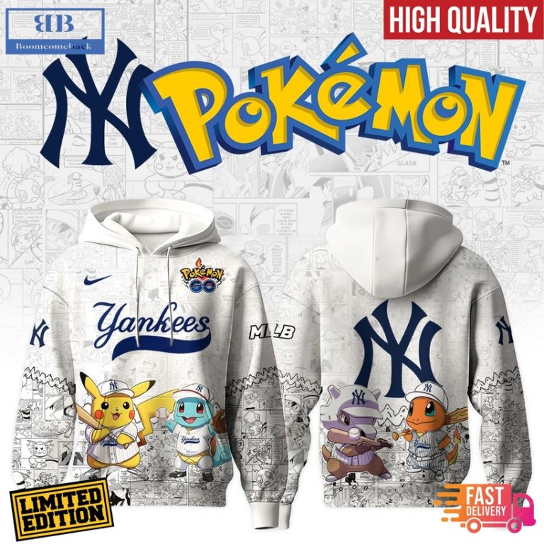 New York Yankees x Pokémon Go 3D Hoodie Jersey