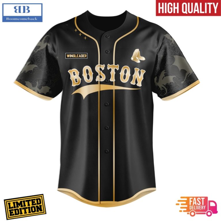 Boston Red Sox x Fourth Wing Baseball Jersey