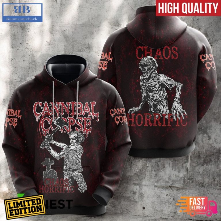 Cannibal Corpse Chaos Horrific 3D Hoodie T-Shirt