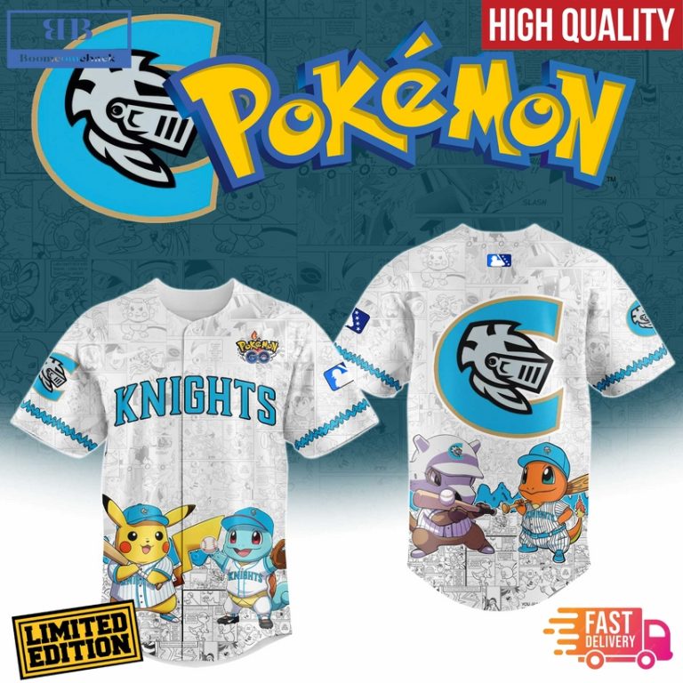Charlotte Knights x Pokemon Go Baseball Jersey