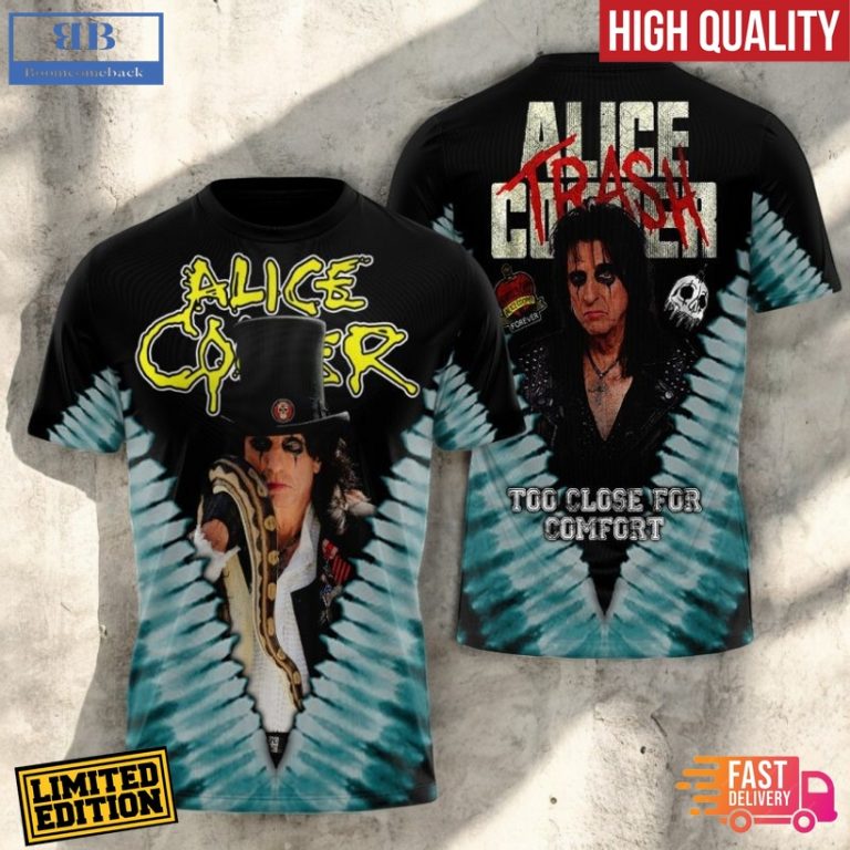 Alice Cooper Trash Album Cover 3D Shirt