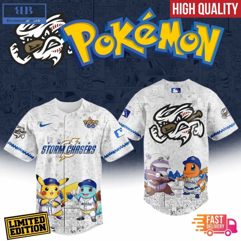 Omaha Storm Chasers x Pokemon Go Baseball Jersey