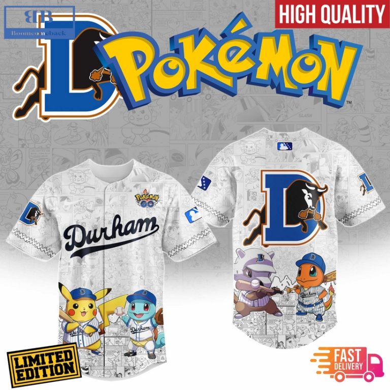 Durham Bulls x Pokemon Go Baseball Jersey