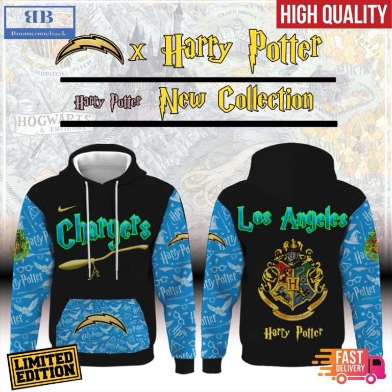 Los Angeles Chargers x Harry Potter All Over Print Hoodie