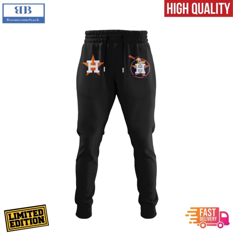 Houston Astros Mix The Simpsons Heritage Custom Baseball Jersey