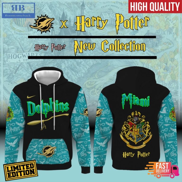 Miami Dolphins x Harry Potter All Over Print Hoodie