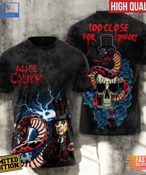 Alice Cooper Too Close For Comfort Tour 3D Shirt