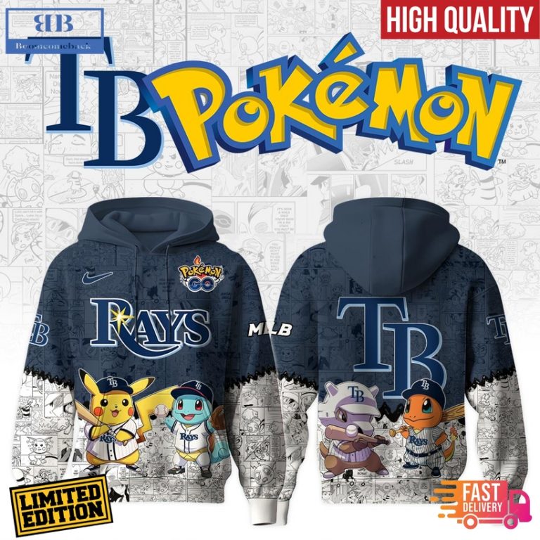 Tampa Bay Rays x Pokémon Go 3D Hoodie Jersey