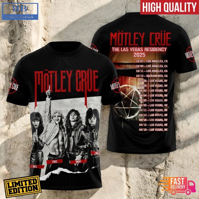 Motley Crue The Las Vegas Residency 2025 Shirt