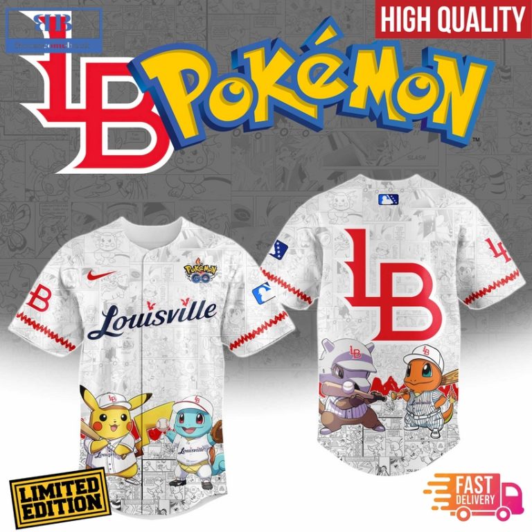 Louisville Bats x Pokemon Go Baseball Jersey