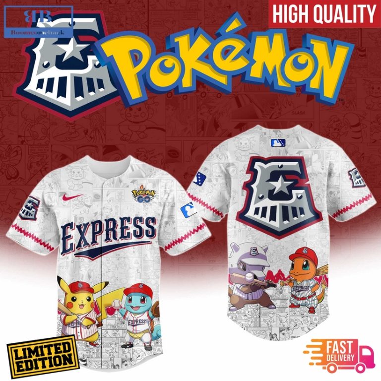 Round Rock Express x Pokemon Go Baseball Jersey