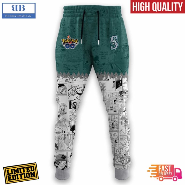 Seattle Mariners x Pokémon Go 3D Hoodie Jersey