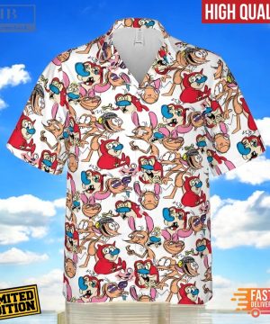 insane style the ren and stimpy show hawaiian shirt 2 3DU5Q
