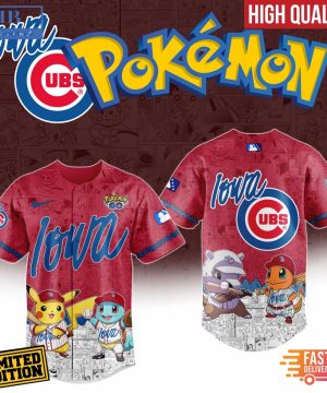 Iowa Cubs x Pokemon Go Baseball Jersey