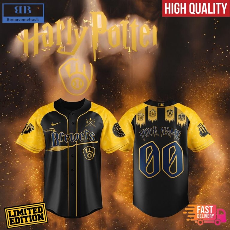 Personalized Milwaukee Brewers Harry Potter Baseball Jersey Shirt