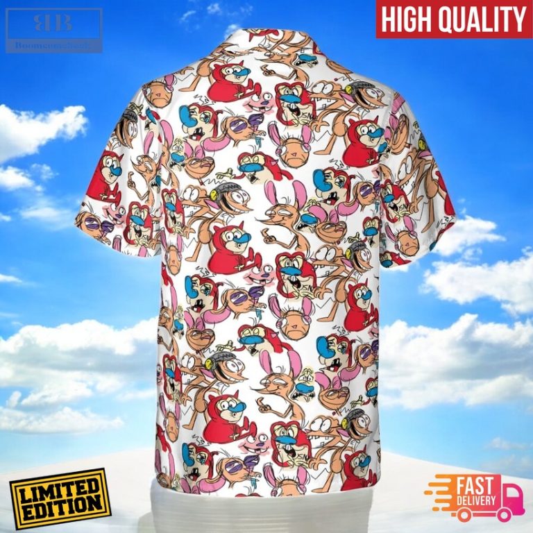 Insane Style The Ren and Stimpy Show Hawaiian Shirt