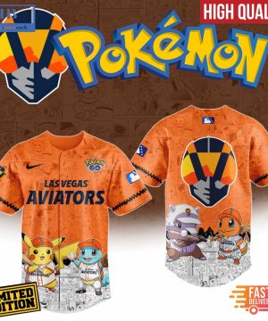 Las Vegas Aviators x Pokemon Go Baseball Jersey