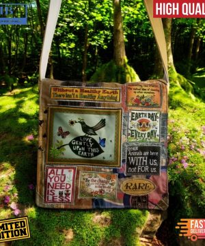 Live Gently Upon This Earth Tote Bag, Earth Day Bag