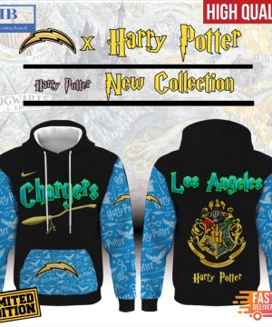 Los Angeles Chargers x Harry Potter All Over Print Hoodie