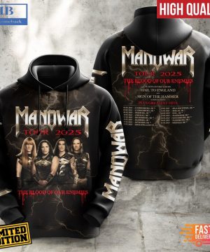 Manowar The Blood Of Our Enemies Tour 2025 Shirt