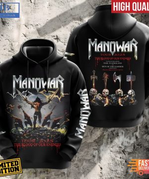 Manowar Tour 2025 The Blood Of Our Enemies Clothing