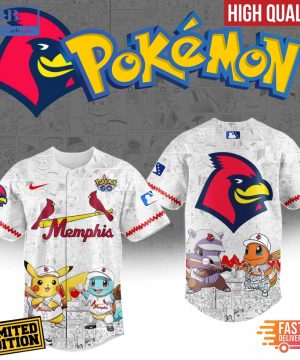 Memphis Redbirds x Pokemon Go Baseball Jersey