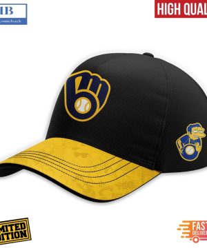 Milwaukee Brewers Mix The Simpsons Heritage Custom Baseball Jersey