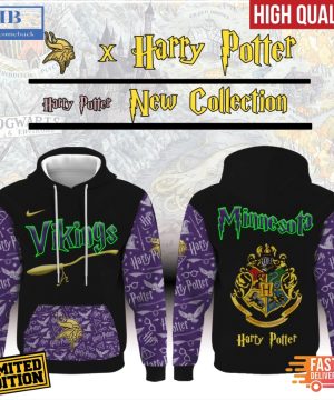 Minnesota Vikings x Harry Potter All Over Print Hoodie