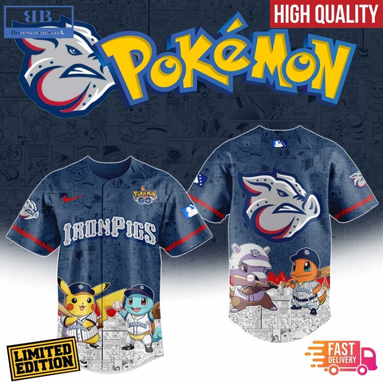 Lehigh Valley IronPigs x Pokemon Go Baseball Jersey