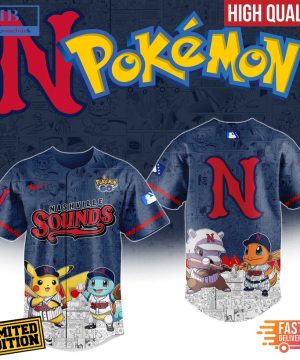 Nashville Sounds x Pokemon Go Baseball Jersey