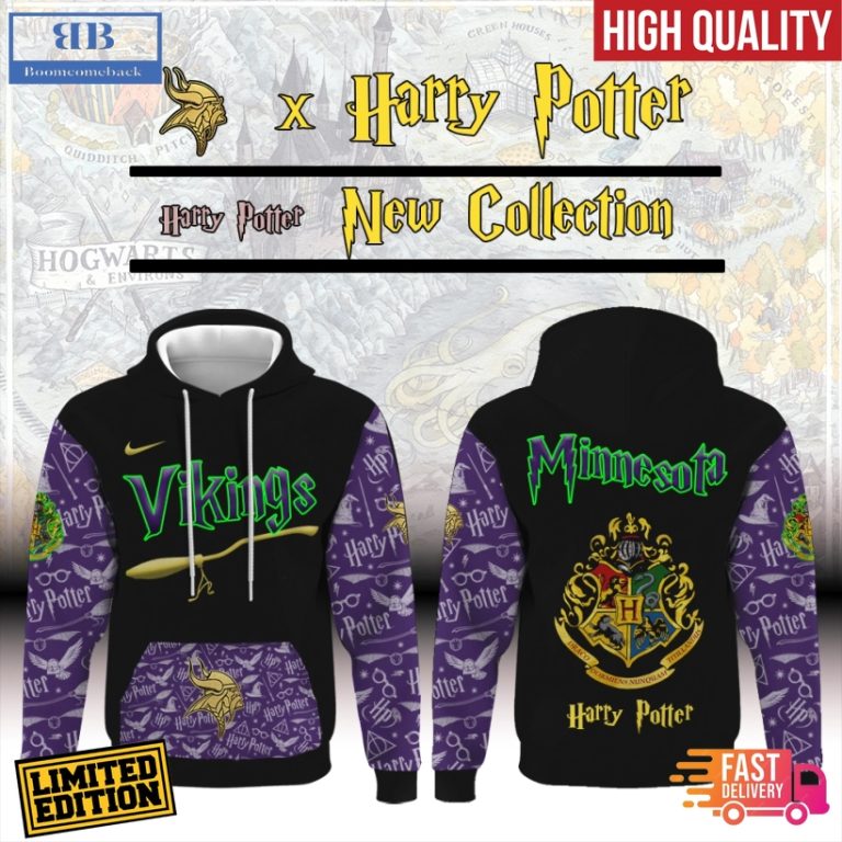 Minnesota Vikings x Harry Potter All Over Print Hoodie
