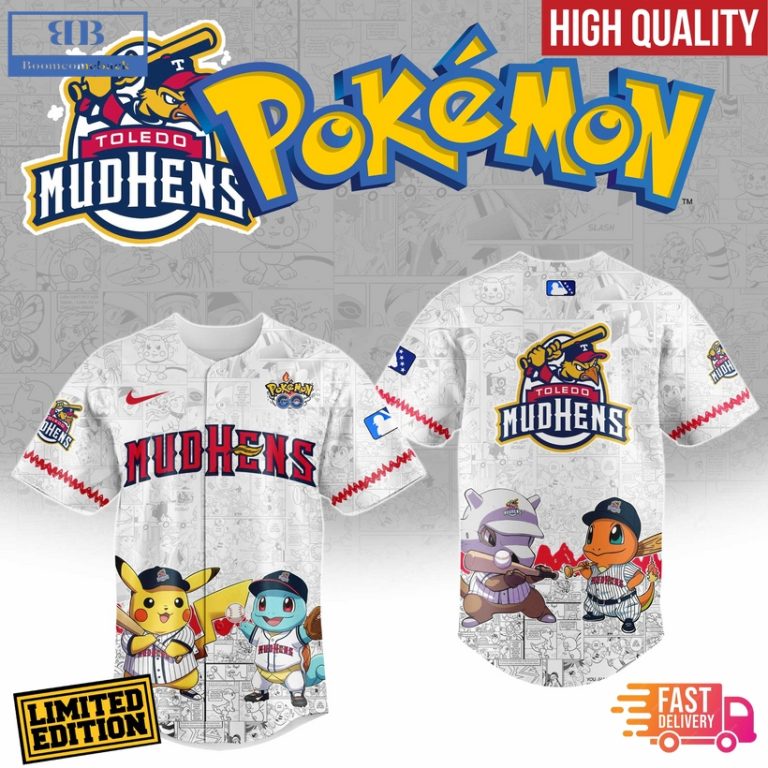 Toledo Mud Hens x Pokemon Go Baseball Jersey