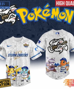 Omaha Storm Chasers x Pokemon Go Baseball Jersey
