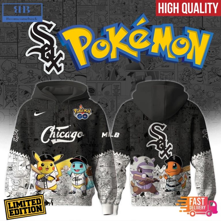 Chicago White Sox x Pokémon Go 3D Hoodie Jersey