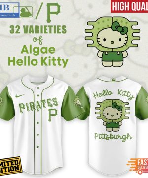 Pittsburgh Pirates x 32 Algae Hello Kitty Baseball Jersey And Cap